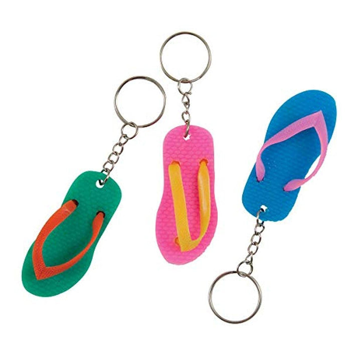 Unique Industries Flip Flop Party Keychains, 6 Ct.