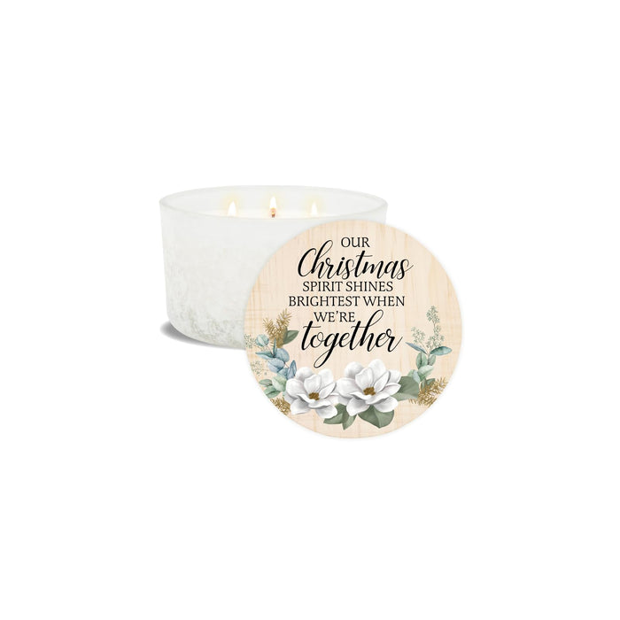 Carson Candle, 5.13" W, 3 1/4" H, White