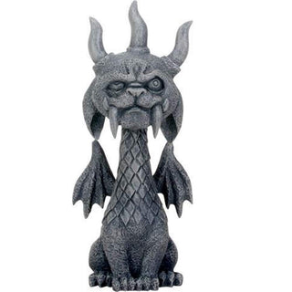 Pacific Trading SUMMIT COLLECTION 5.5 Inch Medieval Dark Grey Winged Gothic Gargoyle Guardian Gor Gor Desk and Shelf Decoration
