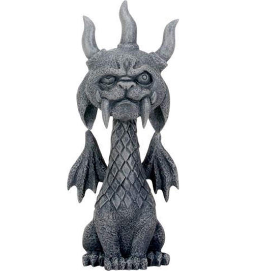 Pacific Trading SUMMIT COLLECTION 5.5 Inch Medieval Dark Grey Winged Gothic Gargoyle Guardian Gor Gor Desk and Shelf Decoration