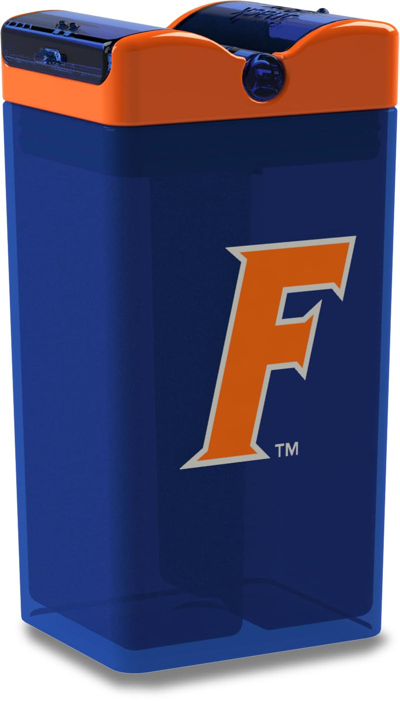 FUNTOPS Reusable Snack in the Box Container | Officially Licensed NCAA Snack Container | BPA Free | Dishwasher Safe | Albert Gator | 12 oz Container 2x Compartment - University of Florida