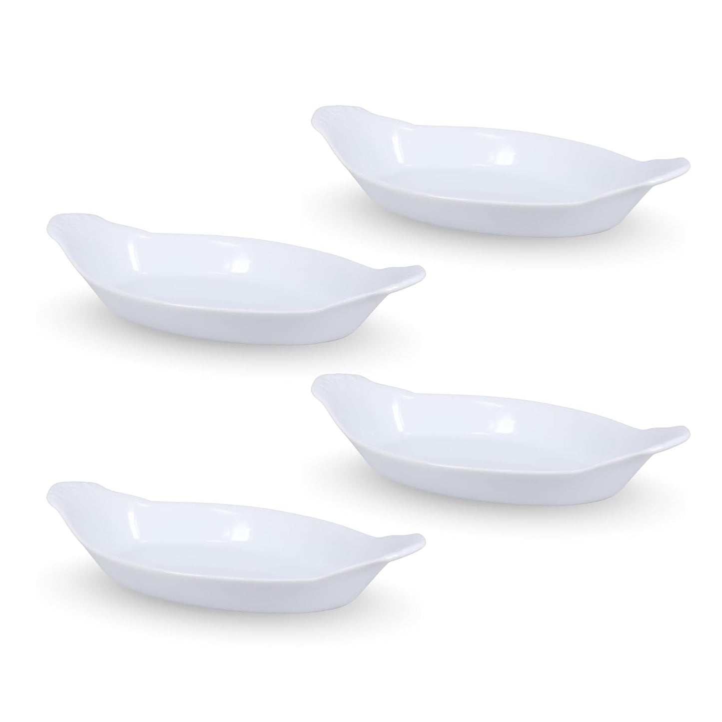 BIA Cordon Bleu 900051S4SIOC Au Gratin Porcelain Baking Dish Large White