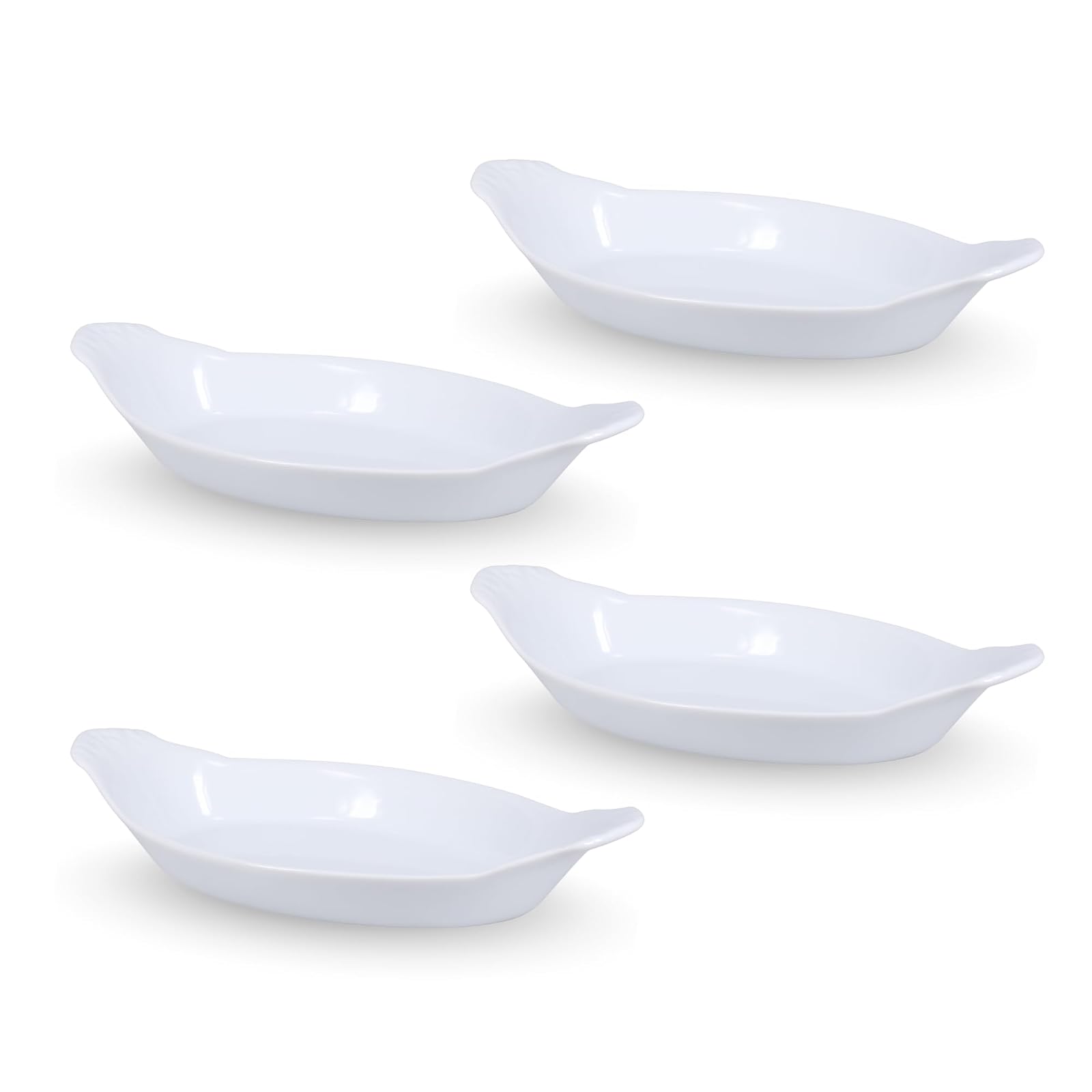 BIA Cordon Bleu 900051S4SIOC Au Gratin Porcelain Baking Dish Large White