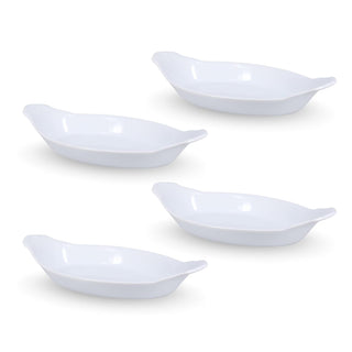 BIA Cordon Bleu 900051S4SIOC Au Gratin Porcelain Baking Dish Large White
