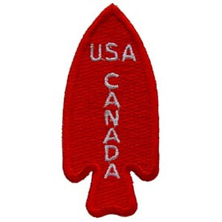 EE Fabric Applique Patch, 3 inches, Red