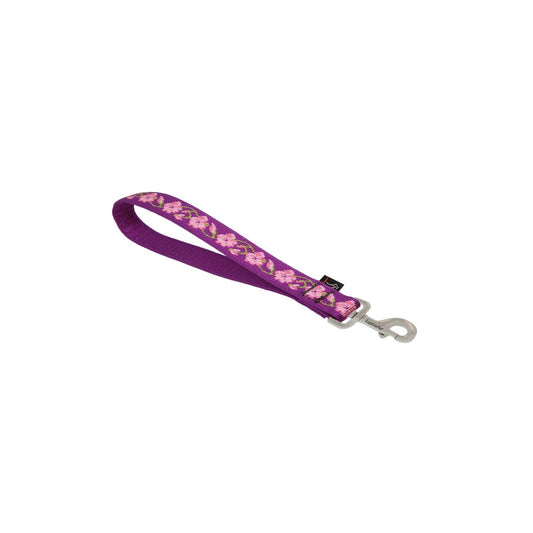 LupinePet Leash, 1" wide; 11" long, Rose Garden
