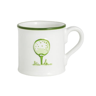 Mud Pie Drinking Cup, 10 Ounces, Green Ball and Tee