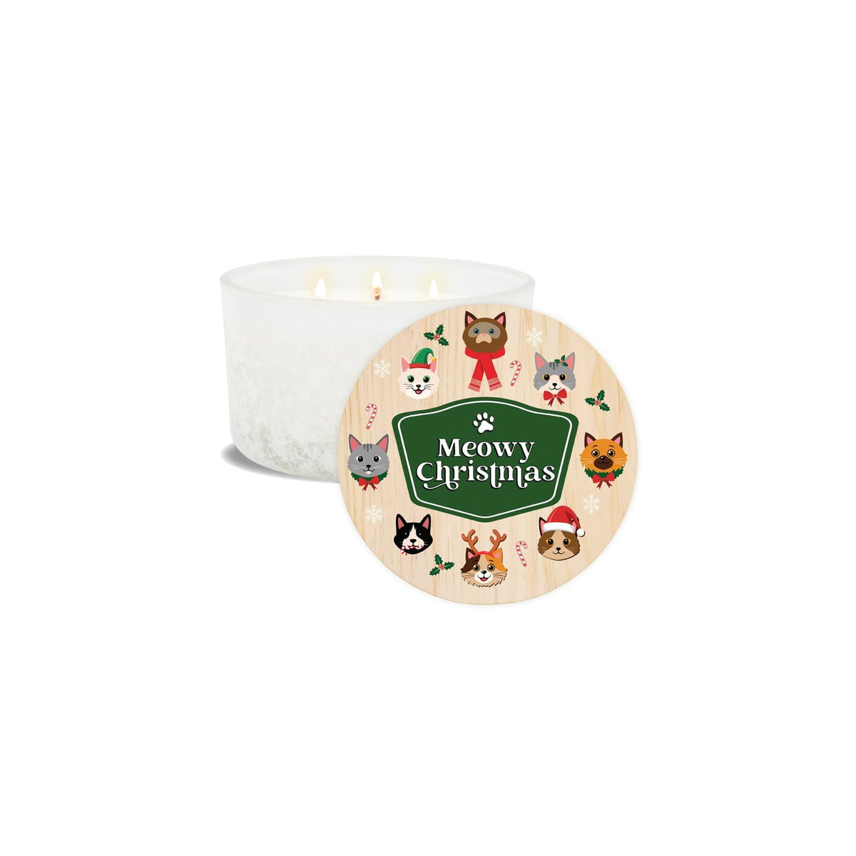 Carson Candle, 5.13" W, White