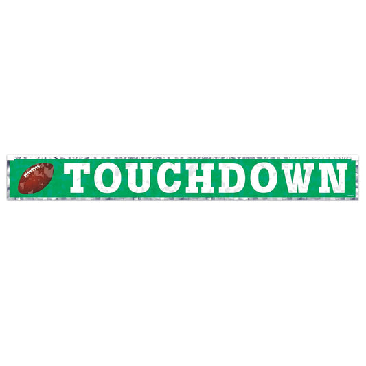 Beistle Metallic Touchdown Fringe Banner Party Accessory (1 count) (1/Pkg)