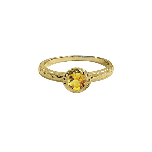 Maya J Figurine, Size 9, Yellow Gold (Topaz)