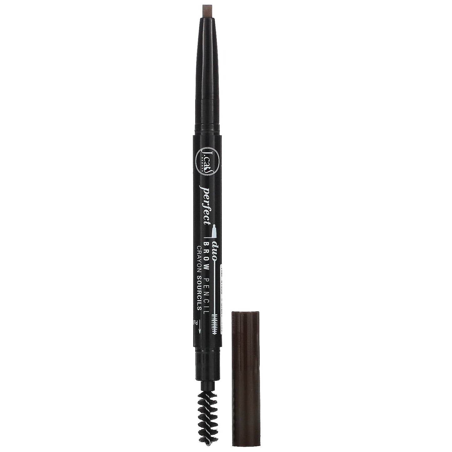 J.Cat Beauty Perfect Duo Brow Pencil Dark Brown Dark Brown