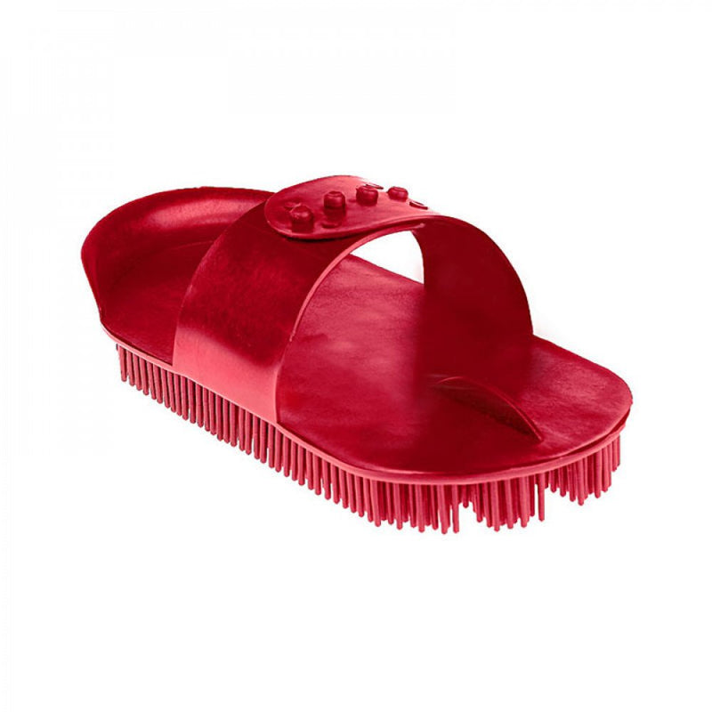 Horze Plastic Curry Comb - Red