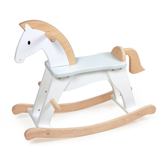 Tender Leaf Toys - Lucky Rocking Horse - Premium Wood Rocking Horse for Imaginative Play - Helps Cognitive and Physical Development in Toddler Boys and Girls - Age 12m+