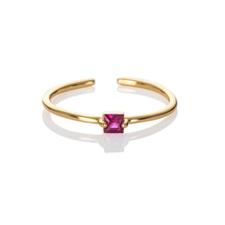 namana Ring, Adjustable, Pink