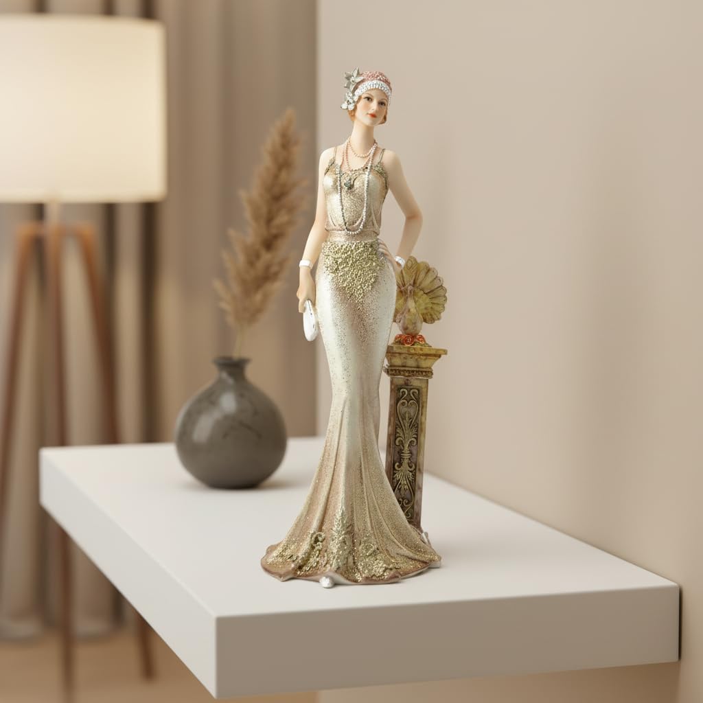 Comfy Hour 13 Inch Victorian Lady Figurine, Elegant Woman Decor