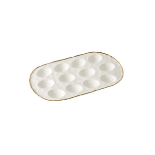 Pampa Bay Tray, 1" x 14.5" x 7.8", White