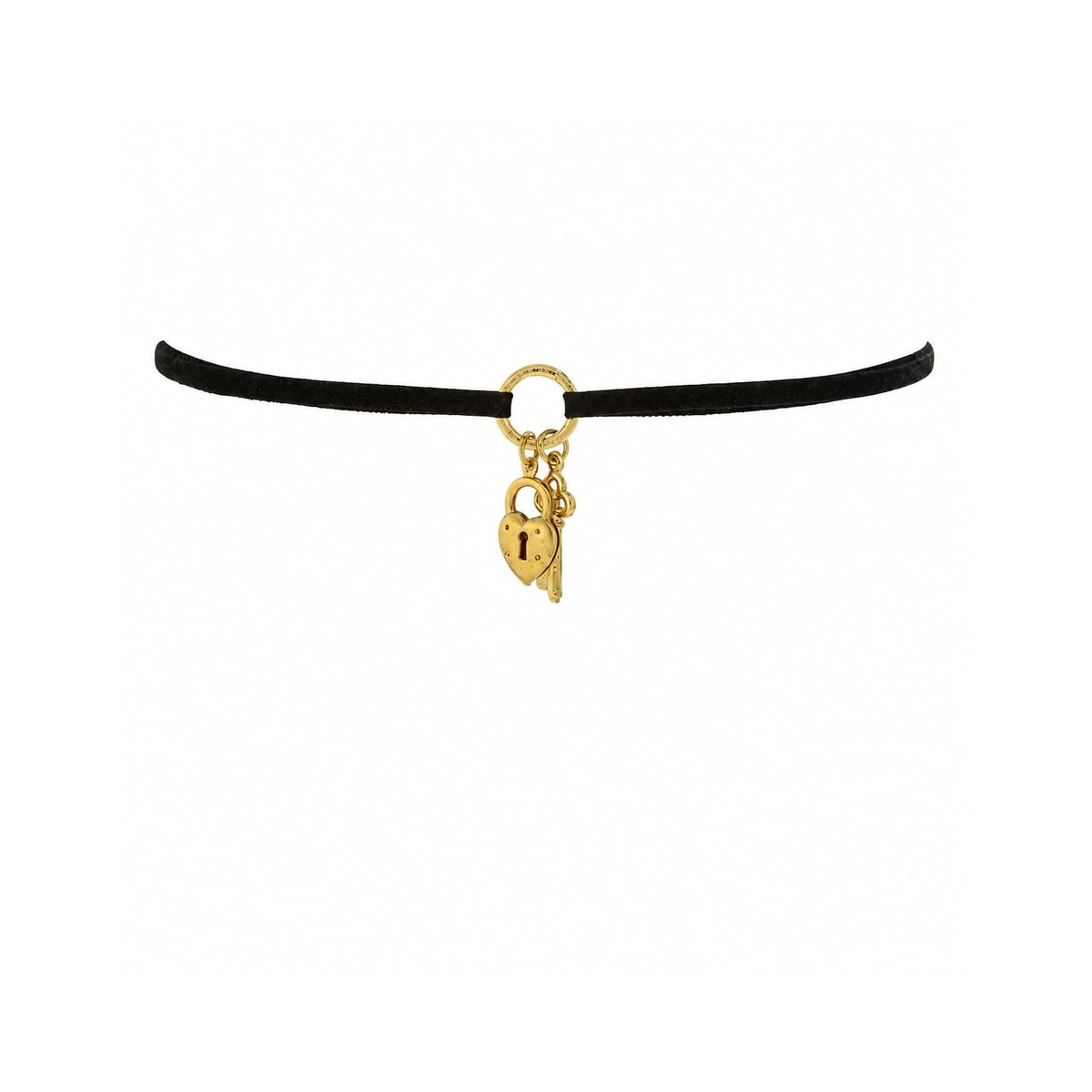 1928 Jewelry Company Necklace, 12"L X 1.37"H X 0.65"W, Gold