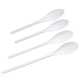 Chef Craft 4-Piece Poly Set Spoon, Multisize, White