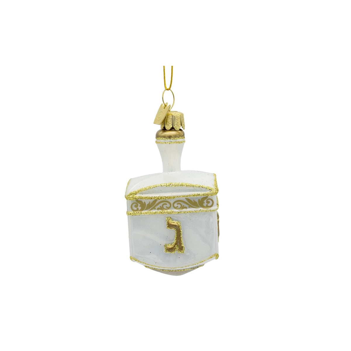 Noble Gems Hanging Ornament, 3.25", White