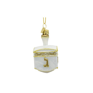 Noble Gems Hanging Ornament, 3.25", White