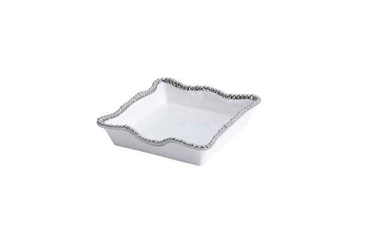 Pampa Bay Salerno Porcelain Luncheon Napkin Holder, White