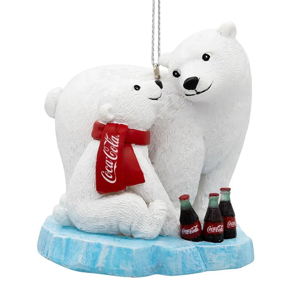 Coca-Cola Hanging Ornament, 3" x 3" x 10", White