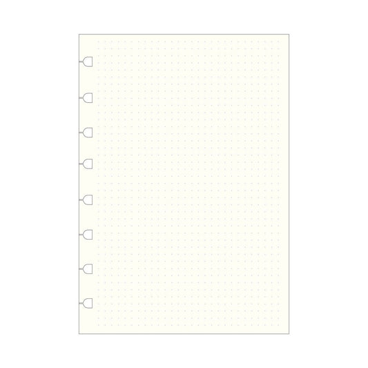 Rediform Filofax Notebooks A5 Dotted Journal Refill, Moveable, 8.25 X 5.75, 32 Cream Sheets Fits Refillable A5 Journals (B152016U)