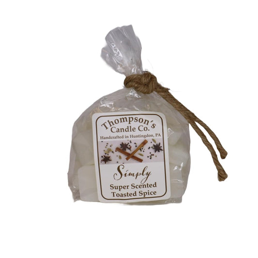 Thompson's Candle Co. Simply Super Scented Toasted Spice 4.5 Oz Wax Melts, 100% Cotton Wicks