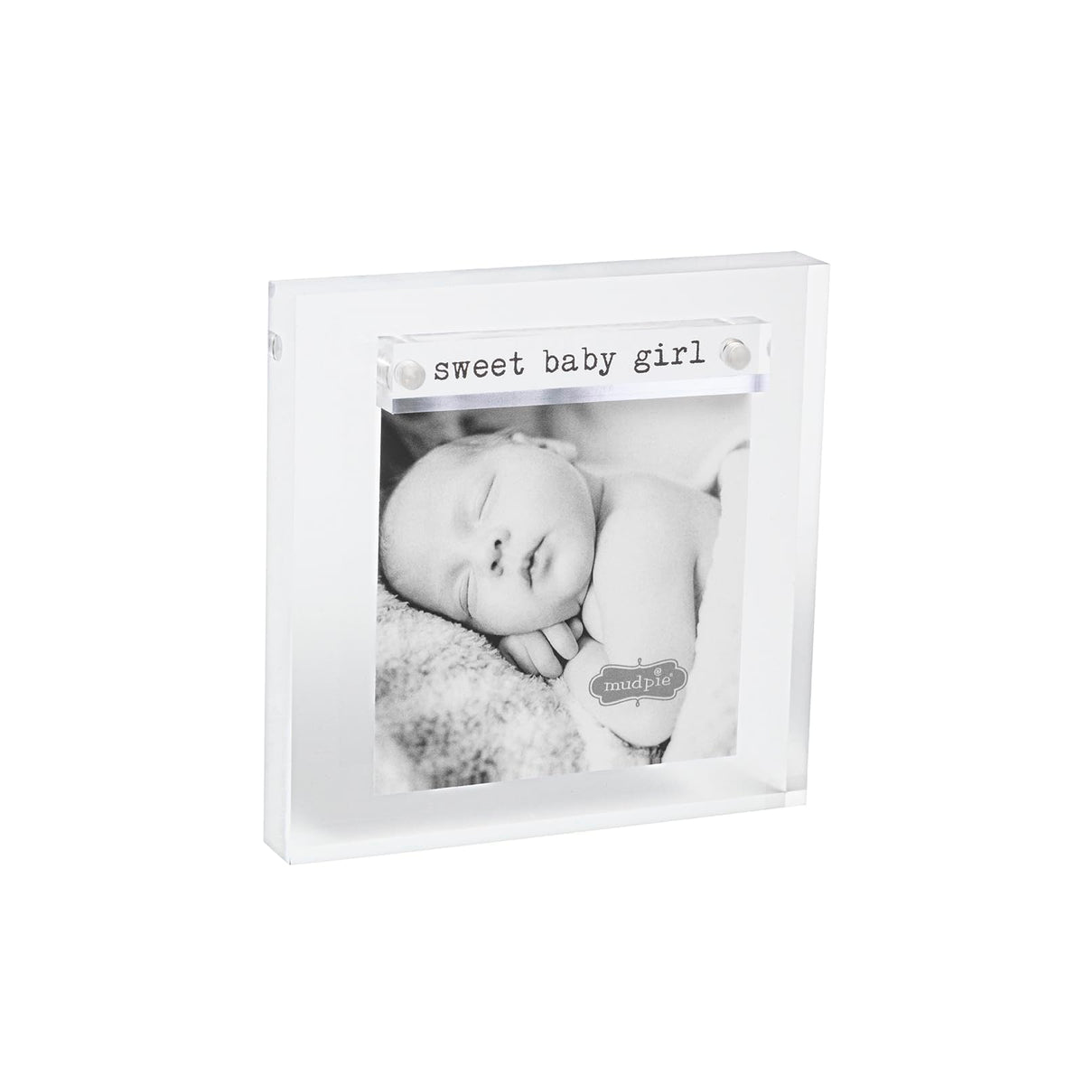 Mud Pie Picture Frame, 4 1/4" x 4 1/4", Girl