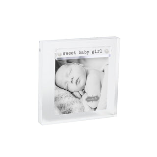 Mud Pie Picture Frame, 4 1/4" x 4 1/4", Girl