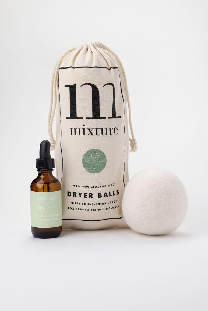 Mixture No 05 Salt & Sage Wool Dryer Balls 3-Pack