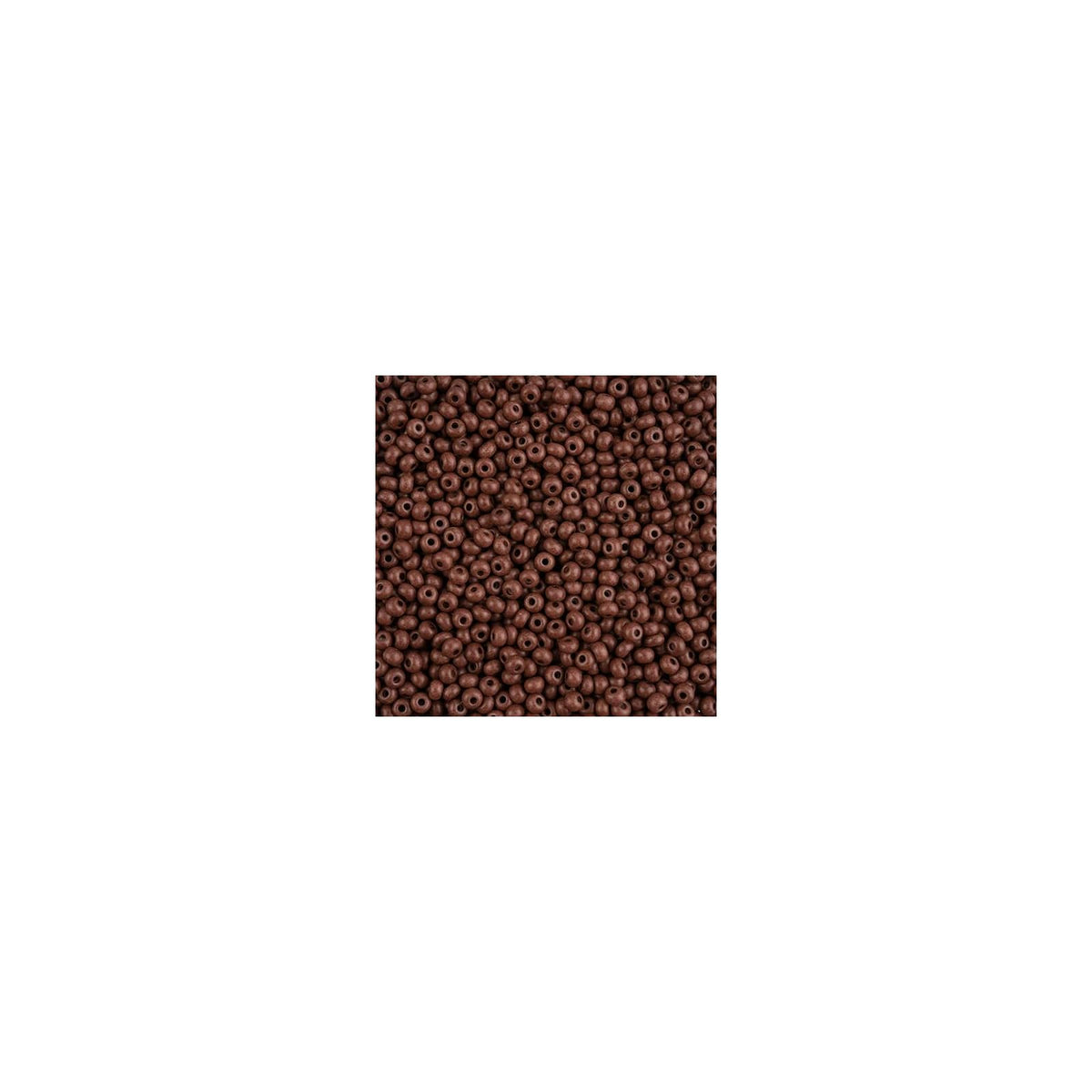 John Bead Craft Bead, 6/0, Dark Brown Matt