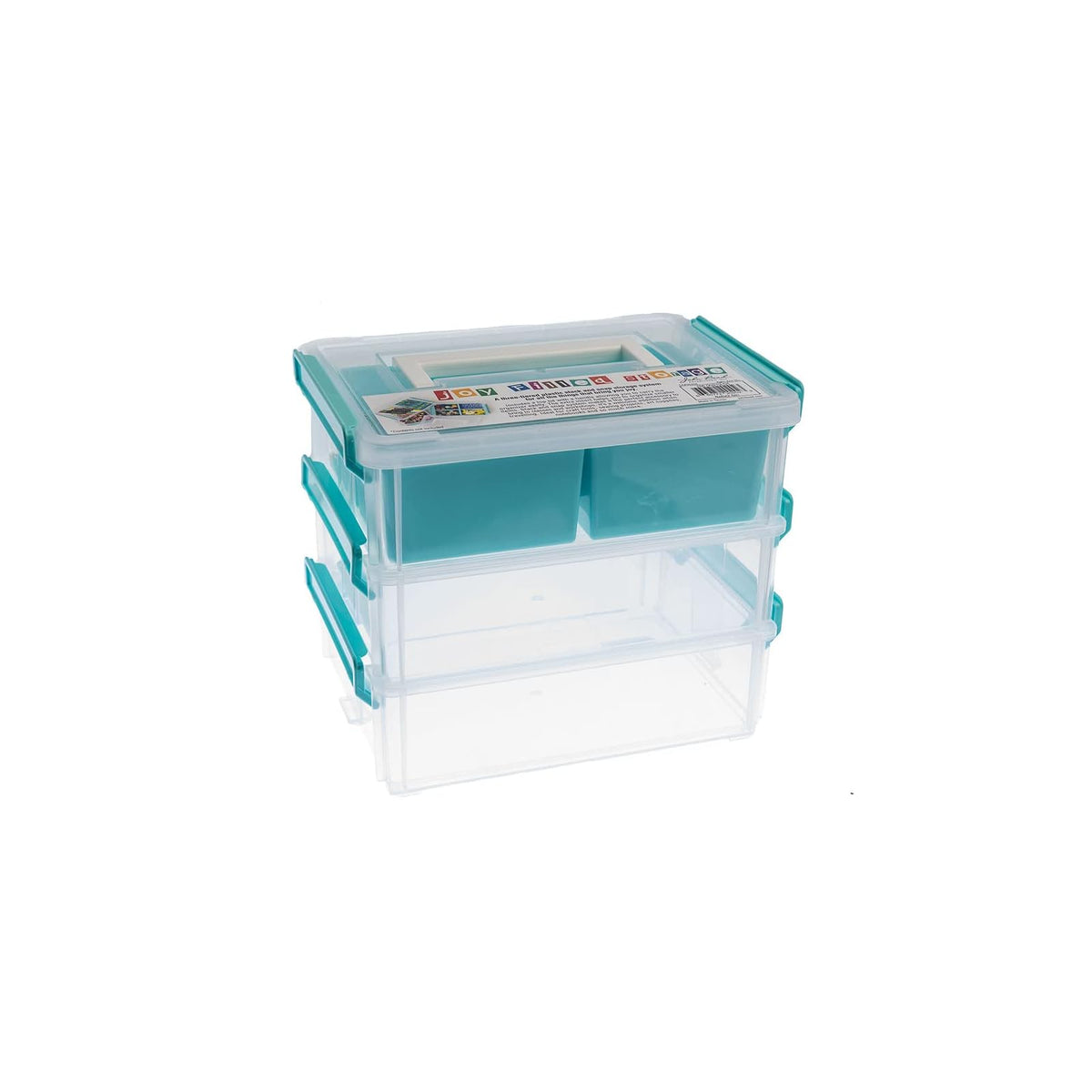 John Bead Storage Box, 2-1/2"H x 6"W x 8"L, Multicolor