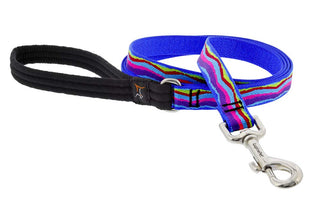 Lupine Pet Dog Leash 3/4" Wide Ripple Creek Design 6-Foot Long with Padded Handle