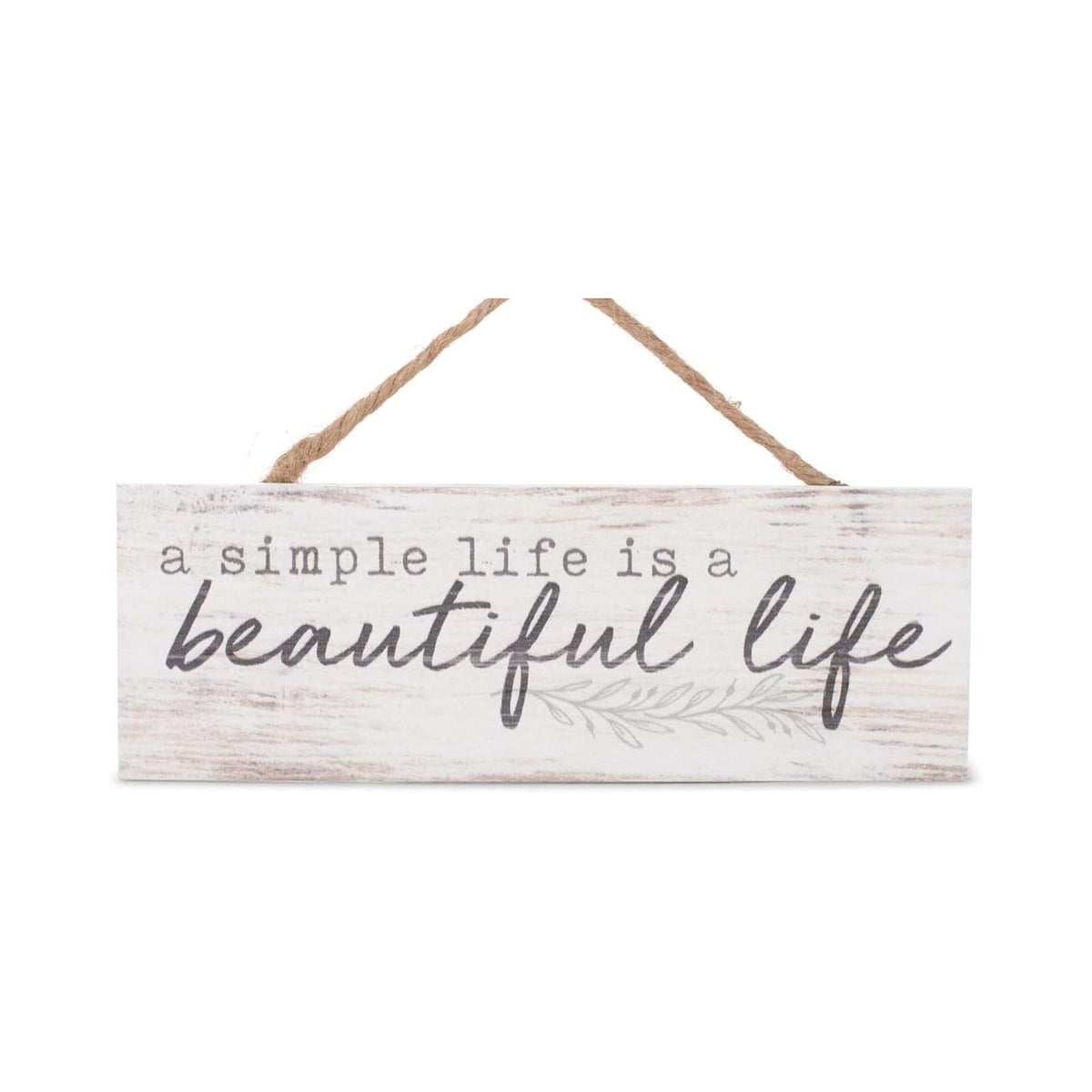 P. Graham Dunn Decorative Signage, 10" x 3.5", Simple Life