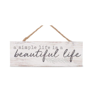 P. Graham Dunn Decorative Signage, 10" x 3.5", Simple Life