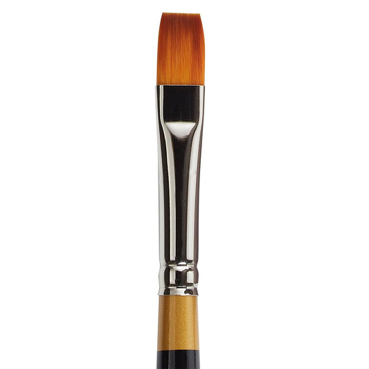 KingArt Original Gold 9300 Series , Premium Artist Brush, Golden TAKLON Shader-Size: 10