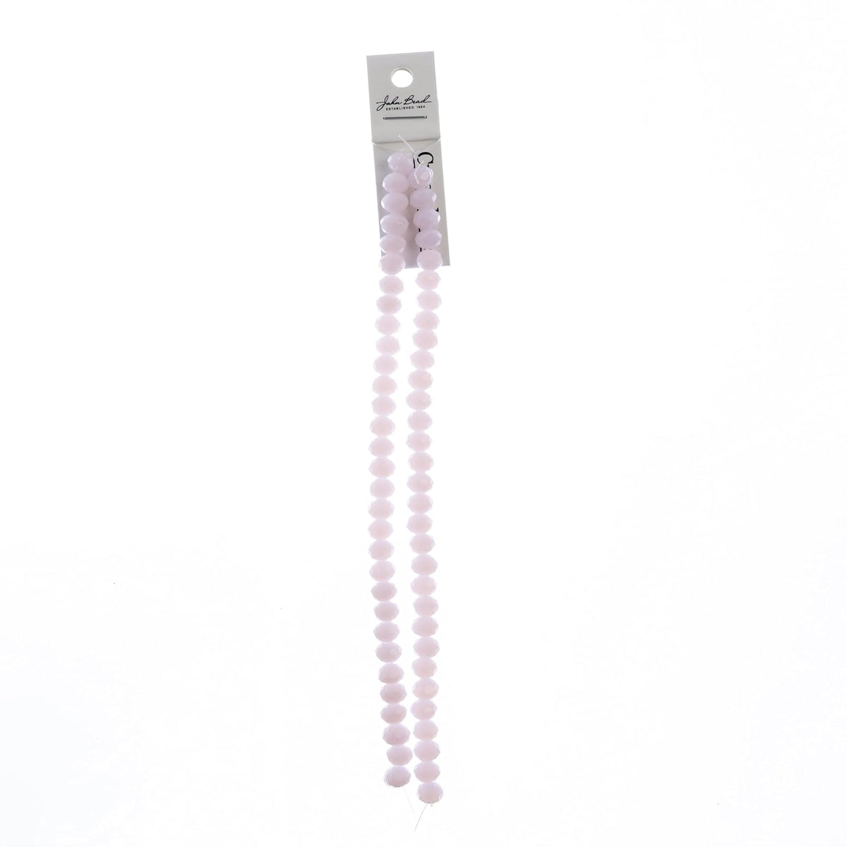 John Bead Craft Bead, 6mm x 8mm, Opaque Pink