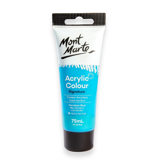 Mont Marte Acrylic Paint Studio 75ml - Cerulean Blue
