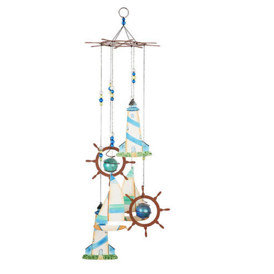 Sunset Vista Designs Kathy Hatch Sailing Collection Wind Chime, 24"