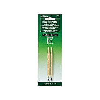 Clover Knitting Needle, 10.5mm, bamboo