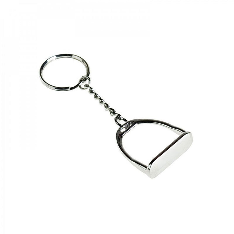 HORZE Key Ring - Stirrup - Silver - One Size