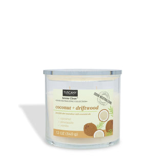 Tuscany Candle Candle, 12 oz, White