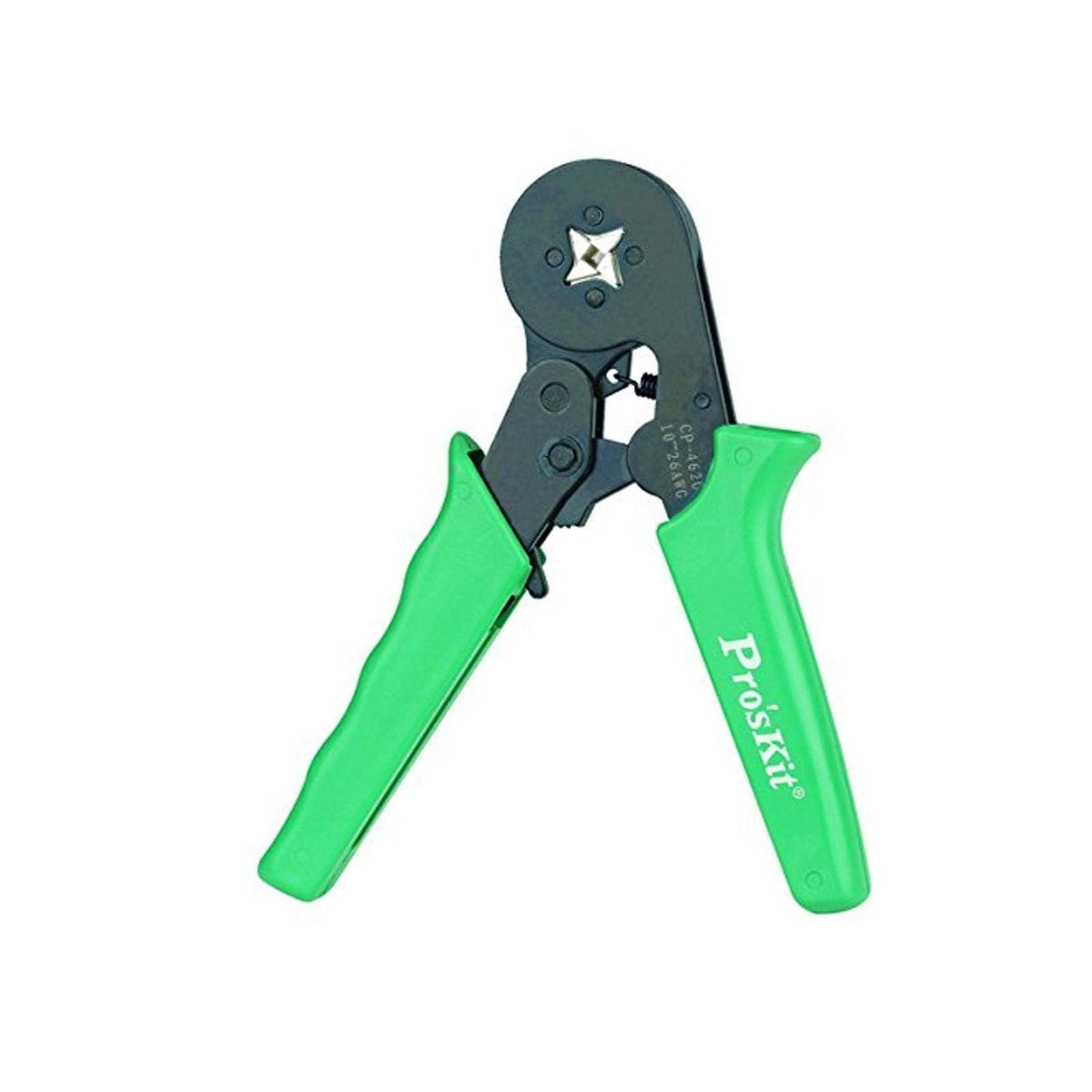 Pro'sKit Crimping Pliers, 26-10 AWG, Green