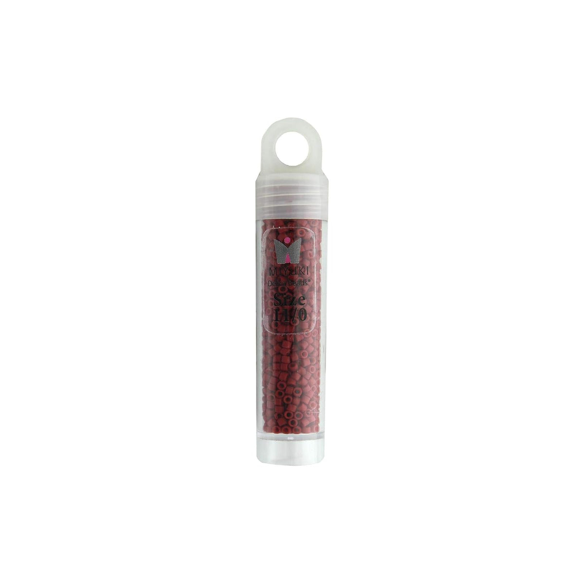 John Bead Craft Bead, Size: 11, Red Matte-Dyed