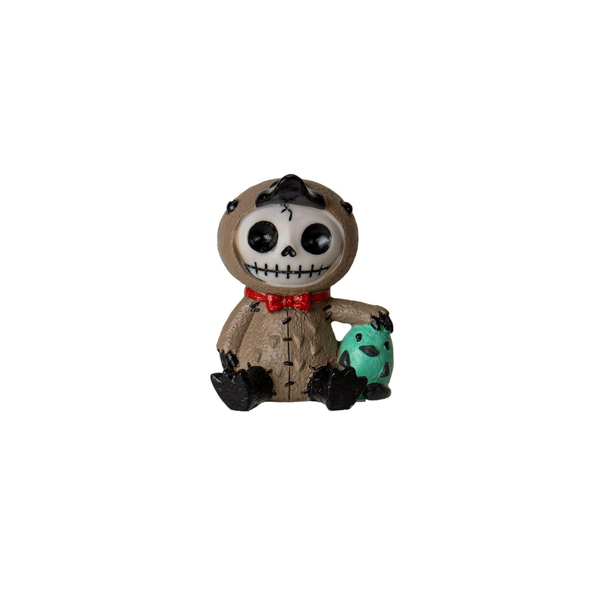 Pacific Giftware Figurine, 2.25" L x 2.38" W x 2.88" H, Brown/Black/White/Red/Gr