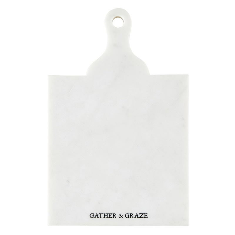 Santa Barbara Design Studio Marble Charcuterie Boards Cheese Board Cutting Board, 10.75" L x 7" W x 0.5" H, Gather & Graze