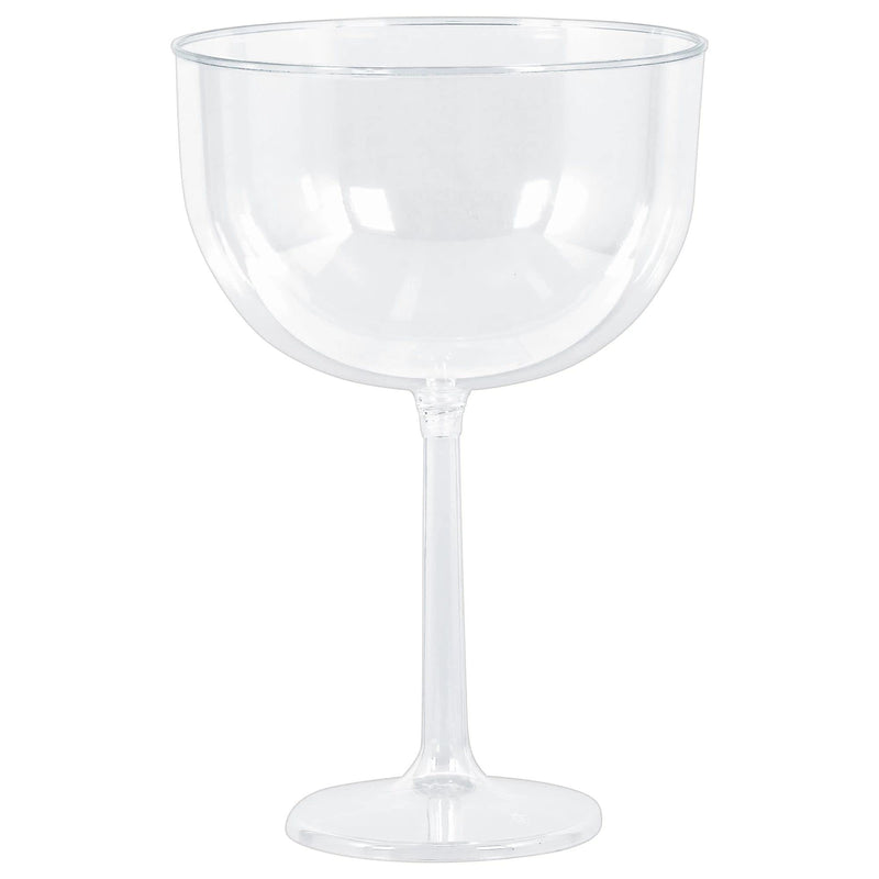 Amscan Clear Jumbo Wine Glass Drinkware Set - 47 oz., 9&quot; (4 Pcs.) - Perfect for Parties, Gifts &amp; Home Entertaining
