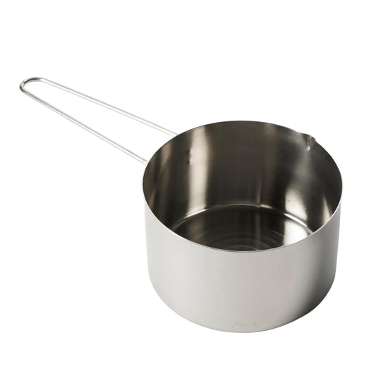 American Metalcraft MCW200 2-Cup Stainless Steel Measuring Cup with Wire Loop Handle, Silver