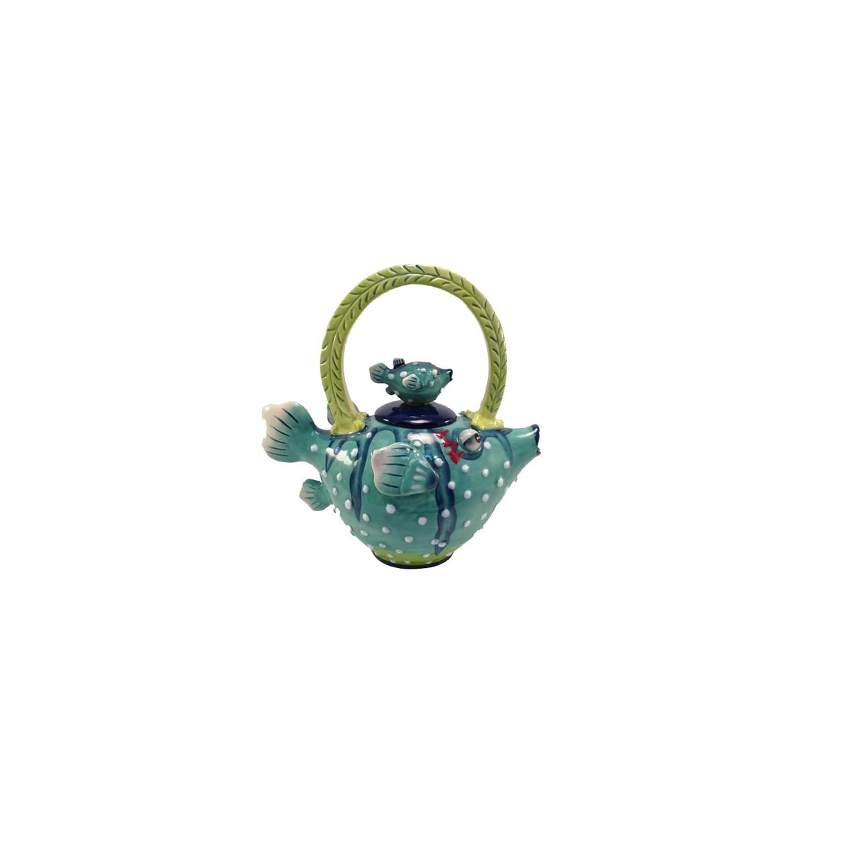 Blue Sky Clayworks Teapot, 9.5 × 5.5 × 9.5 in, Multicolor